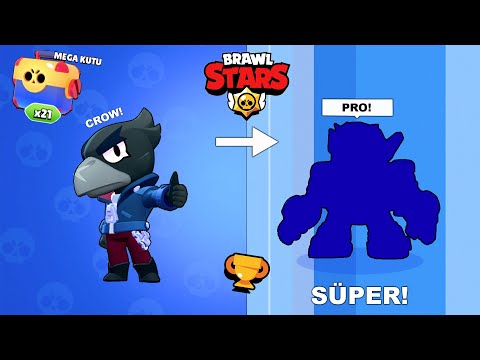 Crow Aldım ve 21 Kutu Açtım!! Çok Güçlü Savaşçı Geldi - Panda ile Brawl Stars