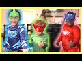 PJ Masks Nella Vita Reale | Gattoboy Salva I Dolcetti! | Halloween Super Pigiamini