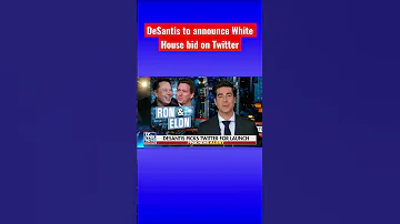 This Is A Nontraditional Way To Announce Jesse Watters Rondesantis 