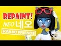 Repaint! Kakao Talk Friends Neo 카카오 프렌즈 네오 Custom Ooak Doll!