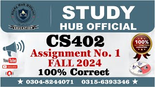 CS402 Assignment 1 Solution Fall 2024, CS402 Assignment 1 Solution FALL 2024, #assignment1 #cs401