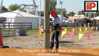 Pole Climbing Fall Protection Demo with Gary Blank of Jelco
