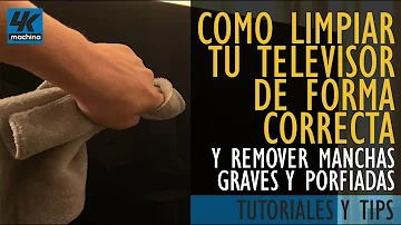 ¿Cómo quitar manchas de la pantalla de un televisor?