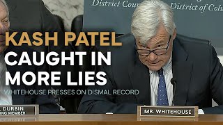 Sen. Whitehouse Presses FBI Director Patel in Judiciary Committee Hearing