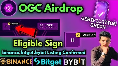 OGC Airdrop Profits: $100 to $1000! Ogc Account Verified 🤑