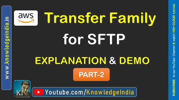 AWS - Transfer Family | Managed SFTP Service from AWS | Demo from Scratch | Part 02
