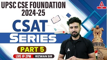 Series | Reasoning For CSAT | UPSC CSAT Reasoning Classes 2024 BY Rizwan Sir