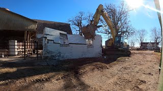 Concrete Milk Barn Demo With The 210!!