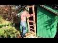 Making a flat door from twisted 2x4s