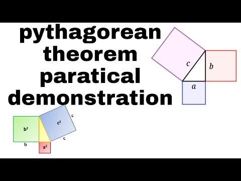 Pythagorean theorem paratical demo.