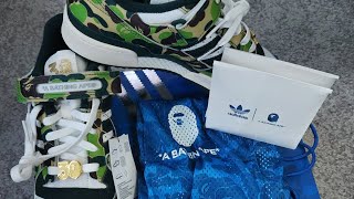 Unboxing - BAPE x Adidas Forum 84 Low 'Green Camo'