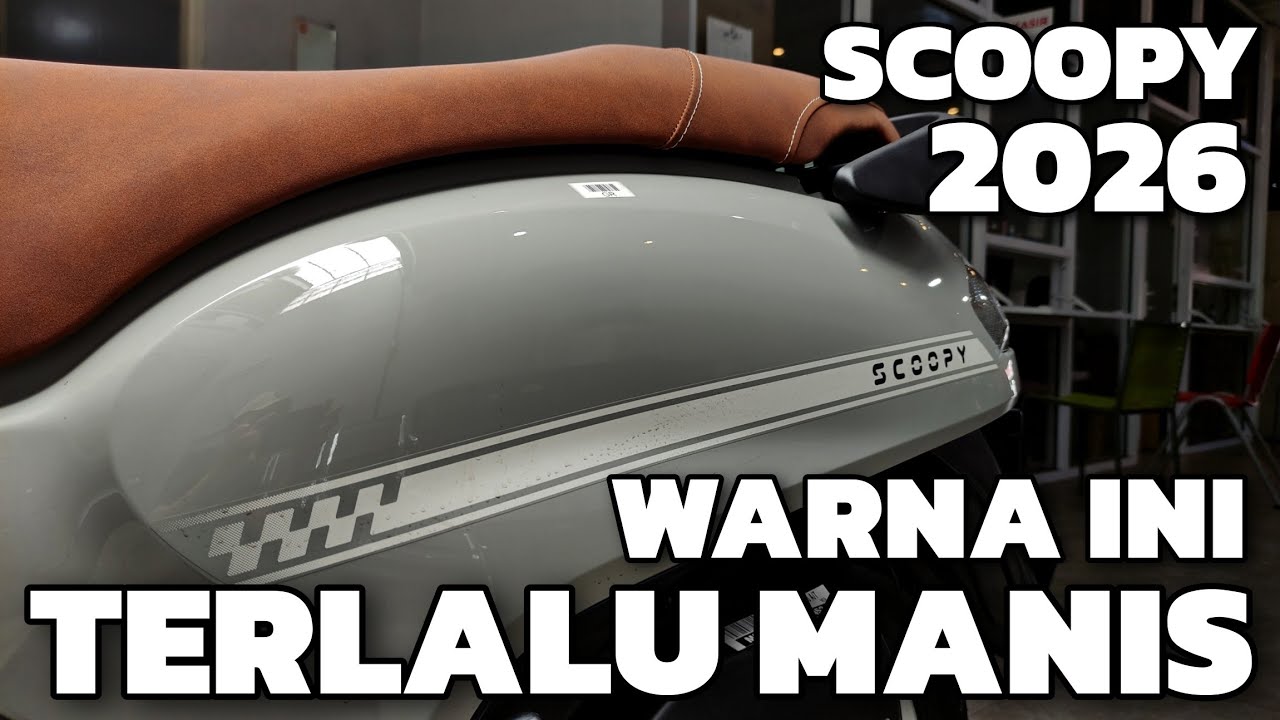 SCOOPY TERBARU 2026 STYLISH GRAY, WARNANYA TERLALU MANIS