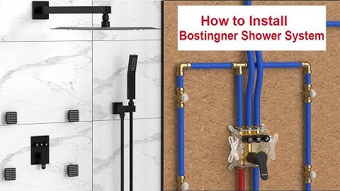 How to Install Bostingner 3 Function Shower System Push Button