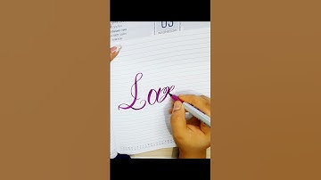 "Laxmi" Cursive Handwriting🙂 #shorts #viral #trending #calligraphy #cursivewriting #lettering