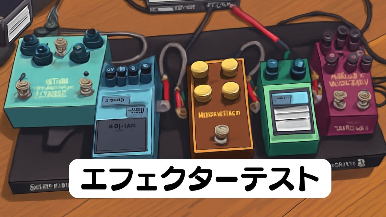 ギター Jan Ray / Flint / El Capistan / ParaEQ エフェクターボード。テスト。janray,ts9,ce5,el capistan