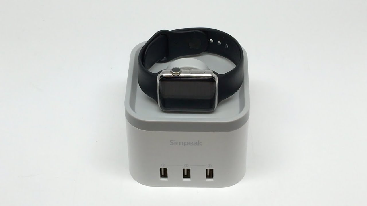 Simpeak Multi USB Charging Station for Apple Watch ⌚️ and USB Compatible Devices【4K】