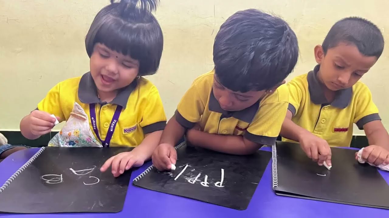 Nursery Class Activity- Scribbling @ Kidzee Porur Karambakkam