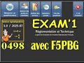 Cours 0498 à la licence radioamateur avec Exam1 - Mardi 30 septembre 2025 - 16h30