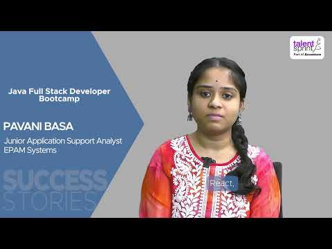 Success Stories | Pavani Basa | Java Full Stack Developer Bootcamp