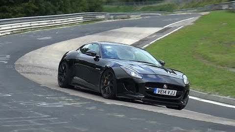 Jaguar F-Type R on the Nurburgring! GREAT V8 SOUNDS!