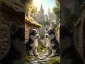 The Adventures of the Twins in the Fairy Tale Village #ai #CutePets #AIAnimals #FairyTaleVibes