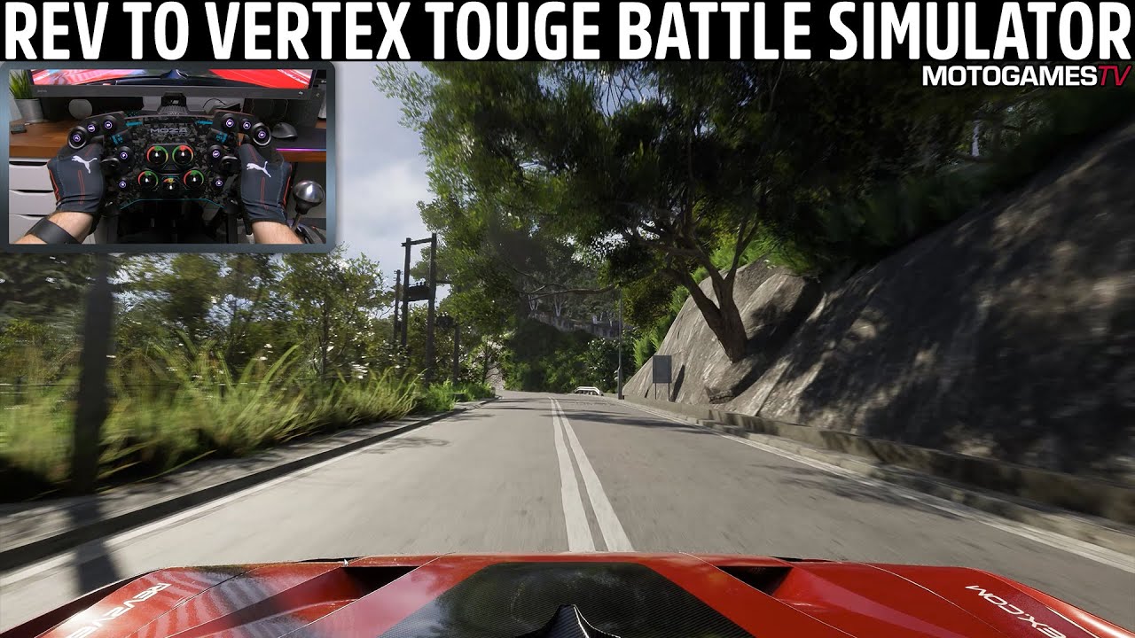 Rev to Vertex Touge Battle Simulator Demo | Moza DD R9 Gameplay