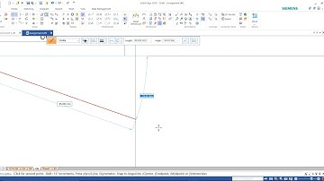 Projection of Lines - Part 2 | Solid Edge Tutorials