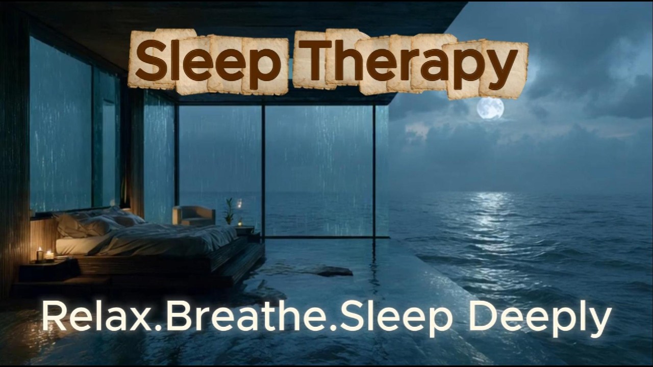 Deep Sleep - Fall Asleep Fast in a Glass Cabin 🪟 Ocean Sounds & Meditation Music
