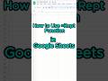 How to use Repeat Formula | Repeat Formula | Graph Bar | in Google Sheet