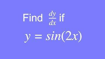 How to differentiate y = sin(2x) using the Chain Rule
