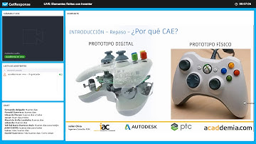 LIVE: Conceptos base para trabajo con Elementos Finitos con Autodesk Inventor - Parte 1
