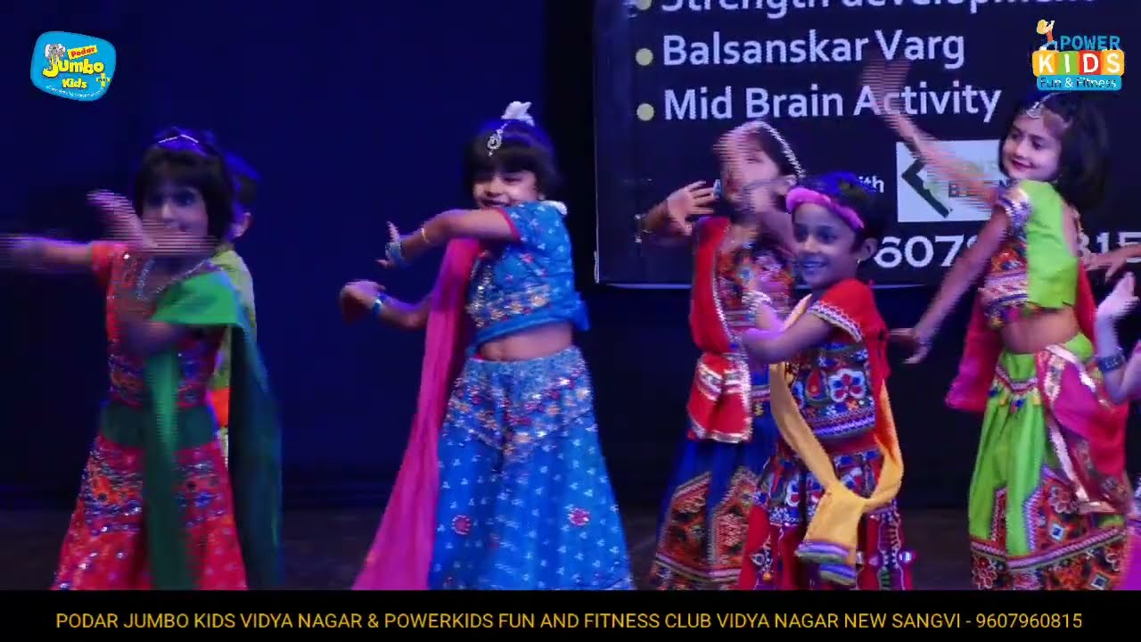 Dholida Performance Sr Kg - PODAR JUMBO KIDS VIDYA NAGAR & POWERKIDS FUN AND FITNESS CLUB