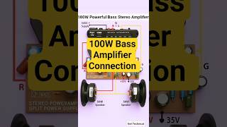 100W Bass Amplifier #electrical #connection #amplifier #speaker