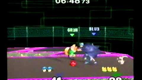 DDRKirby(ISQ) - 3-23,24-11 - SSBM - #106 - Green(Fox) vs. Blue(Marth).MPG