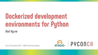 dockerized development environments for python (niall byrne)