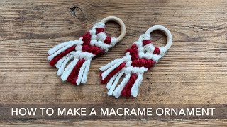 How to Make a Macrame Ornament