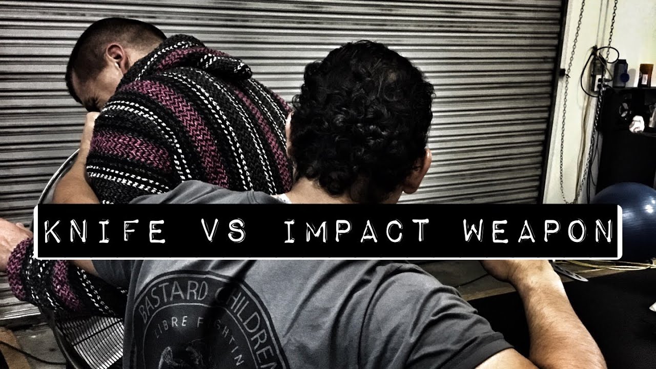Libre Knife Fighting — Hammer grip vs Long Impact Weapon YouTube