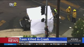 Teenager killed in grisly two-car crash in Winnetka