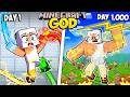 I Survived 1000 Days as an ELEMENTAL GOD in Minecraft (Minecraft Compilation)