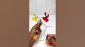 Two Propeller with One Dc Motor • Dc Motor | #dcmotor #tech #youtubeshort #dcmotorproject