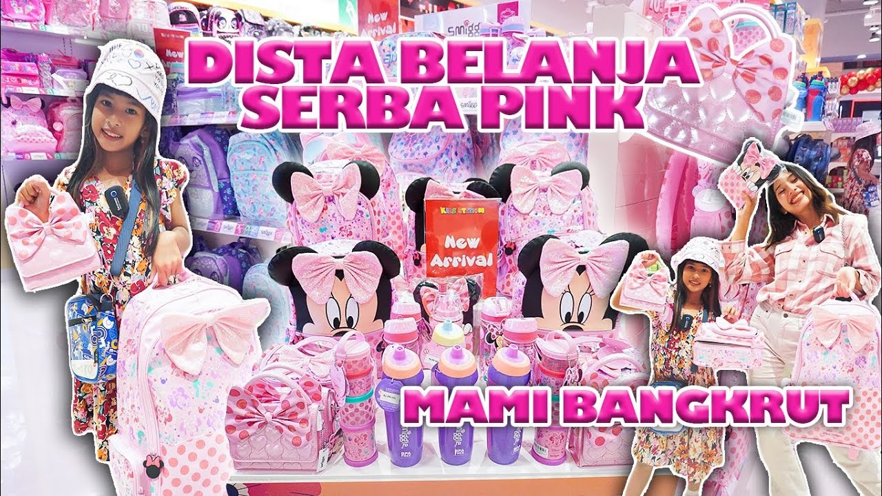 DISTA BELANJA SERBA PINK😍!! MAMI BANGKRUT🥵 #viralvideos - YouTube