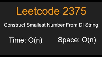 Construct Smallest Number From DI String - Leetcode 2375 - Python