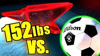 Soccer Ball Strength TEST.. Most SATISFYING POP * Fútbol * 152 lbs.!