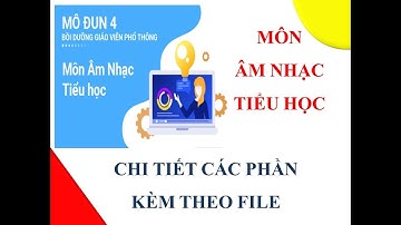 Đáp án mô đun 4 môn Âm nhạc Tiểu học đầy đủ nhất | Kèm File kế hoạch bài dạy Kế hoạch dạy học