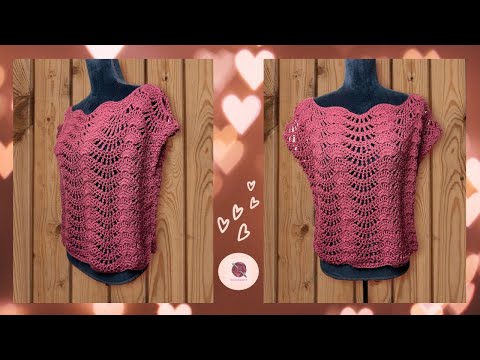 BLUSA EN 2 PIEZAS A CROCHET