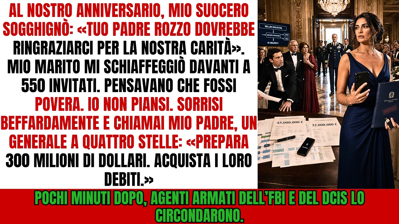 Il momento esatto in cui mio marito mi ha schiaffeggiata davanti a 550 invitati dell'élite milanese, ho capito che cinque anni di silenzio erano finiti. Ero in piedi accanto a lui all'Hotel...