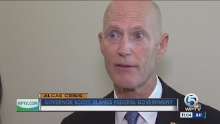 Gov. Rick Scott blames Army Corps of Engineers for algae blooms from Lake Okeechobee water releases