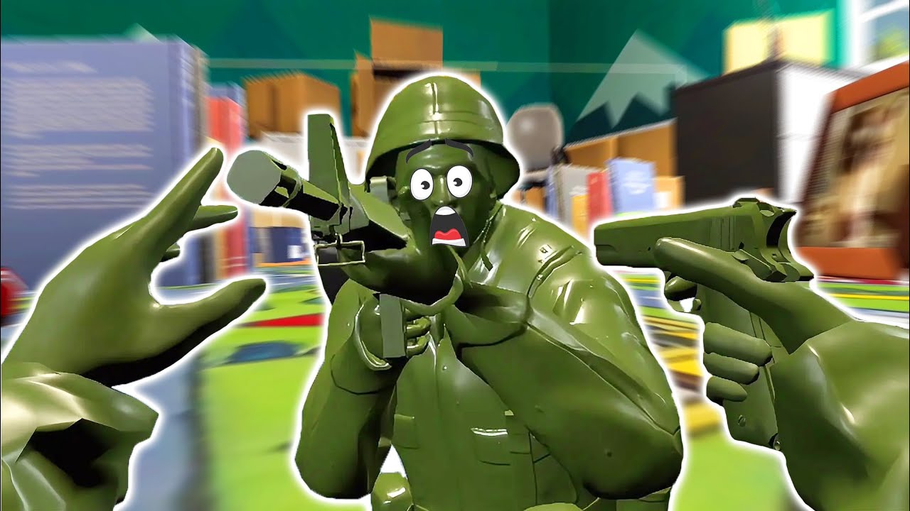 SERU BANGET!! PERANG SEBAGAI TENTARA MAINAN - PLASTIC BATTLEGROUND VR