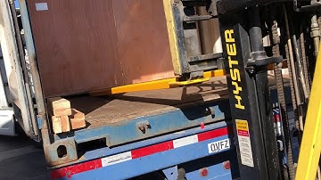 Golden Laser unload from container without a dock 3