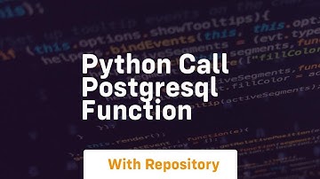 python call postgresql function